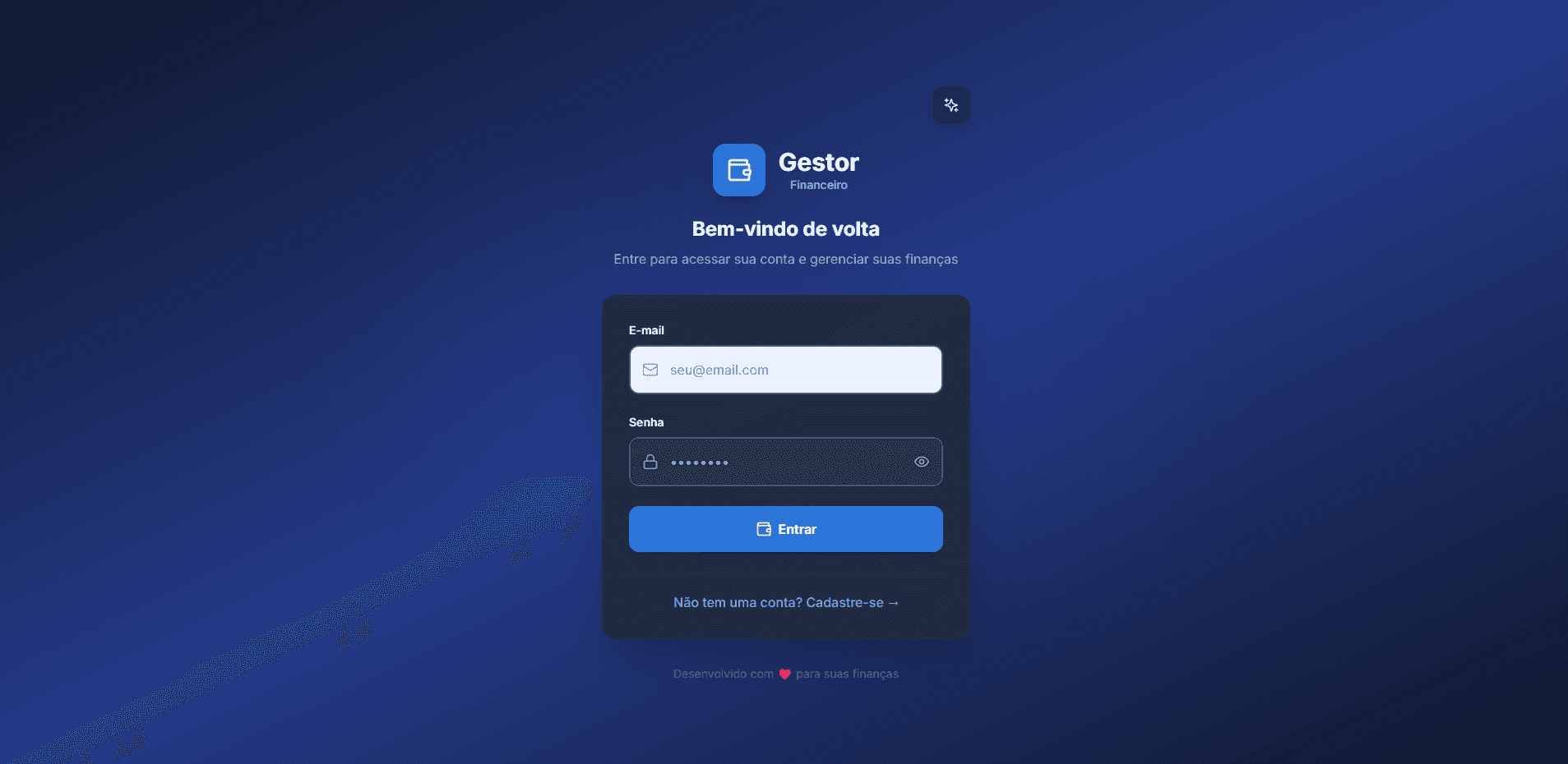 Gestor Financeiro - [Indisponível]